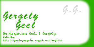 gergely geel business card
